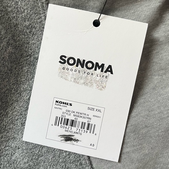 Sonoma Fleece Hoodie Gray XXL - Picture 3 of 5